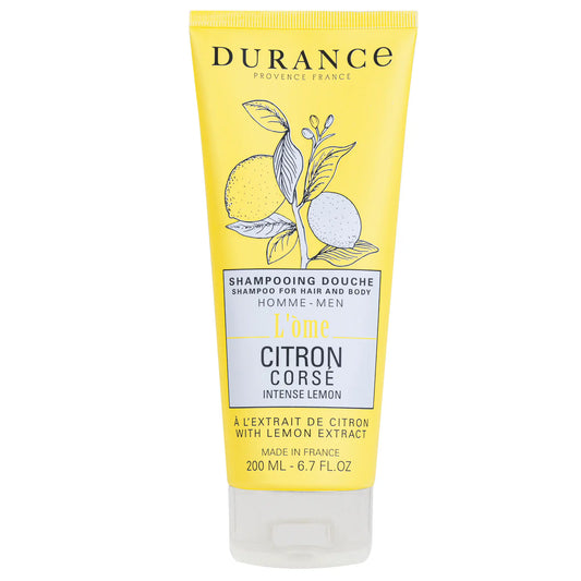 Durance Men's Hair & Body Shampoo Citron Corse 200ml