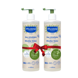 Mustela Bio Organic Micellar Water Face & Body 400ml x 2