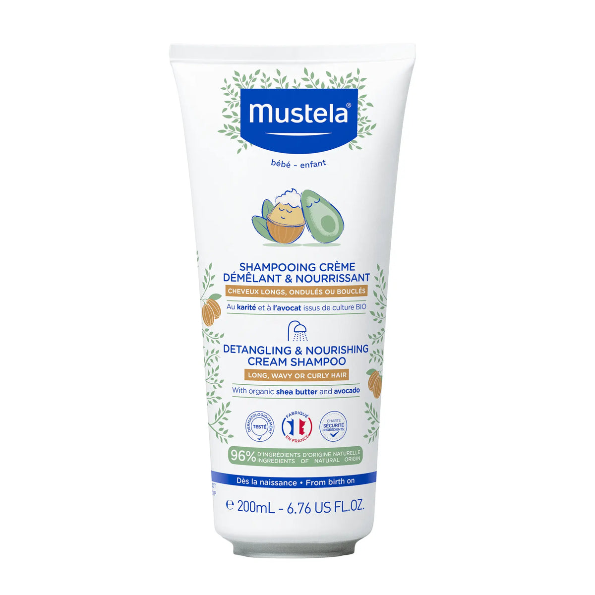 Mustela Detangling & Nourishing Cream Shampoo 200ml