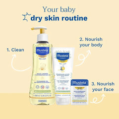 Mustela Cleansing Oil 500ml for Baby’s Dry Skin Care