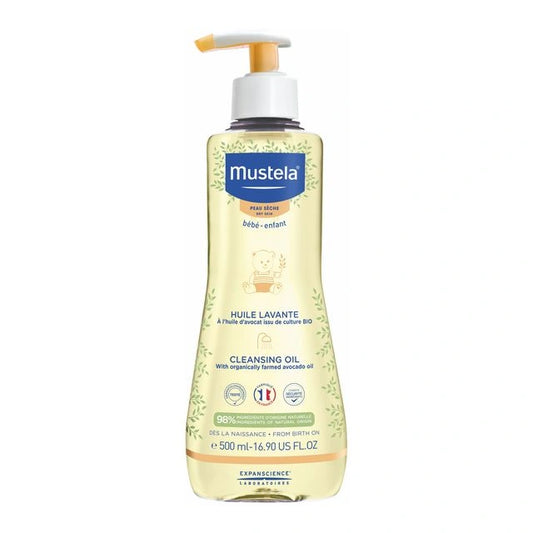 Mustela Cleansing Oil 500ml for Baby’s Dry Skin Care