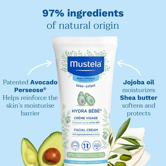 Mustela Soothing Moisturizing Face Cream 40ml – For Babies