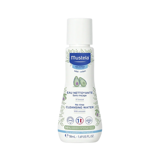 Mustela No Rinse Cleansing Water 50ml (Free Gift)