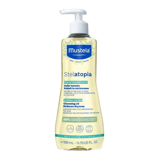 Mustela Stelatopia Cleansing Oil 500ml – For Babies Atopic Skin