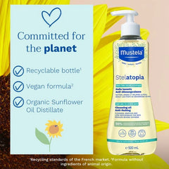 Mustela Stelatopia Cleansing Oil 500ml – For Babies Atopic Skin