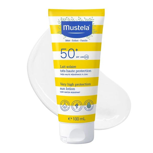 Mustela Very High Protection Sun Lotion SPF50+ 100ml – Baby's Face