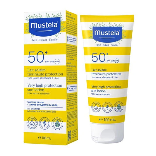 Mustela Very High Protection Sun Lotion SPF50+ 100ml – Baby's Face