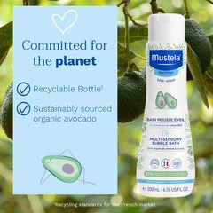 Mustela Multi-Sensory Bubble Bath 200ml – Cleanse & Soothe