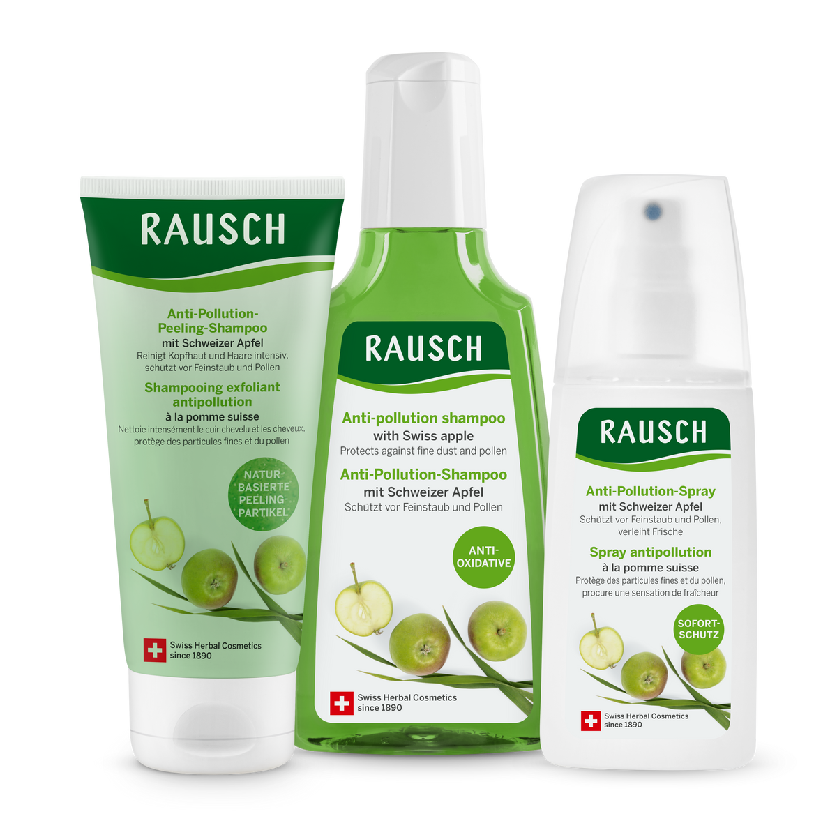 Rausch Anti-Pollution Spray with Swiss Apple 200ml Complete Set