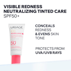 Uriage Roseliane Visible Redness Neutralizing Tinted Care SPF50+ 40ml