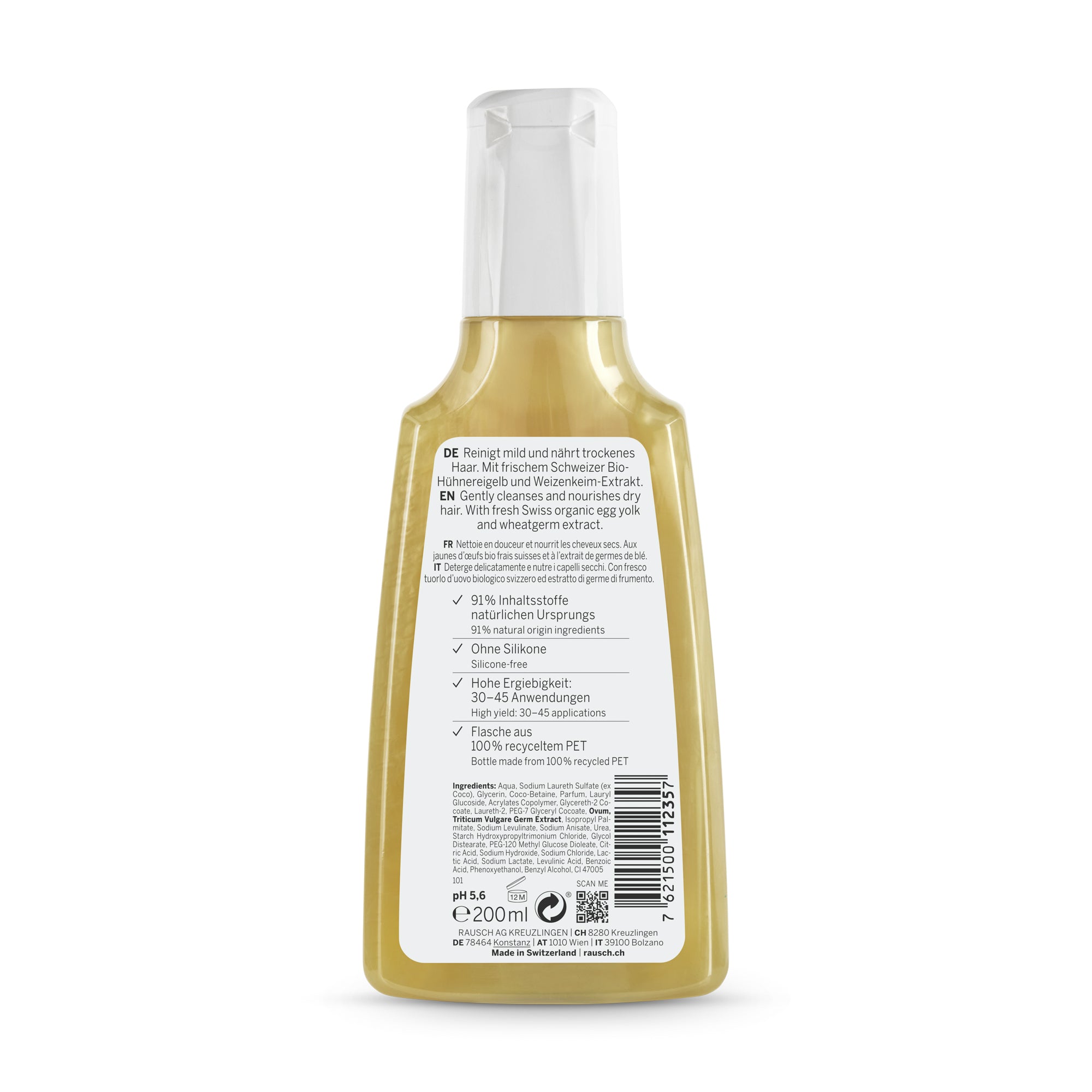 Rausch Egg Oil Nourishing Shampoo 200ml for Dry Hair