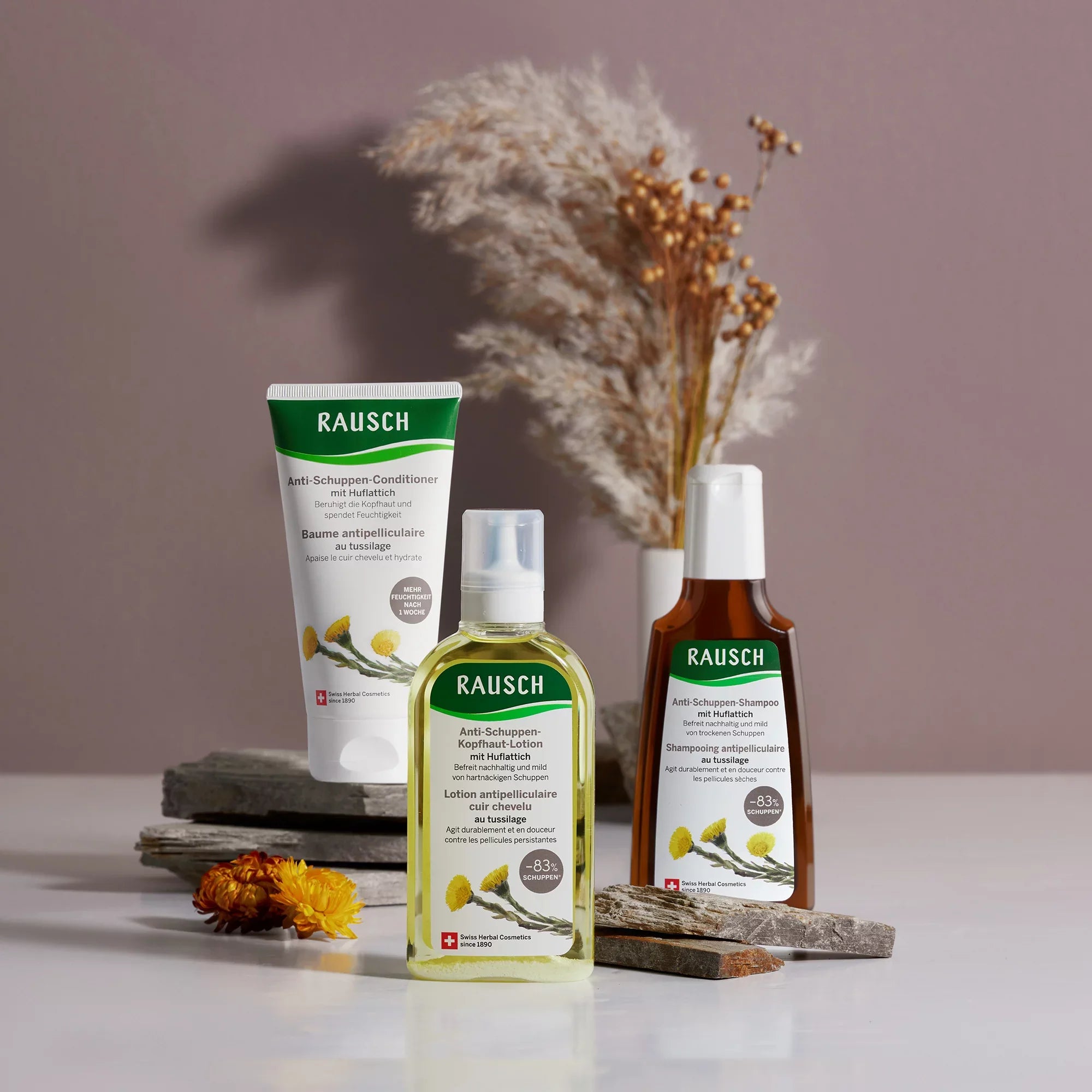 Rausch Anti-Dandruff Shampoo with Coltsfoot Complete Set