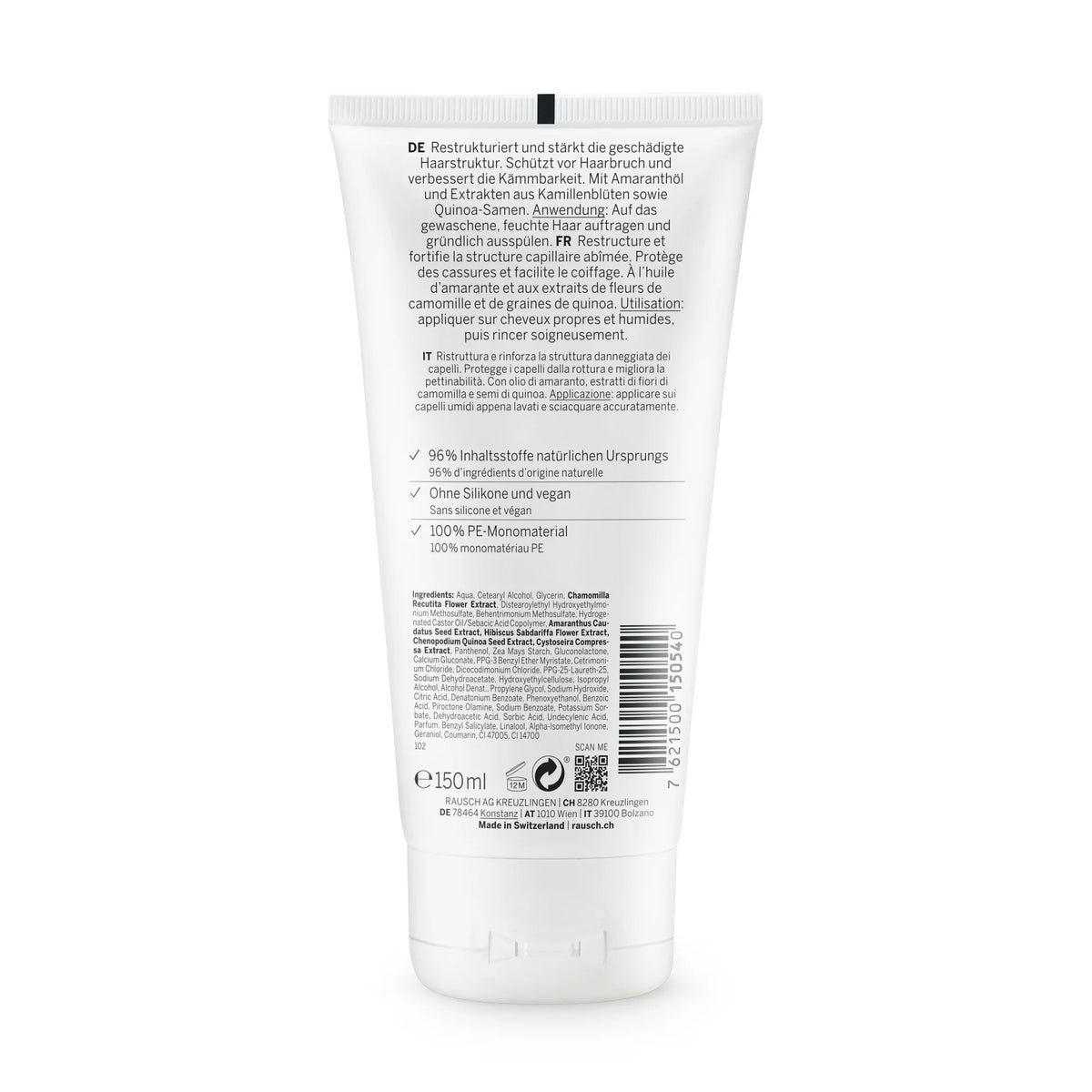 Rausch Repair conditioner with amaranth 150 ml Back