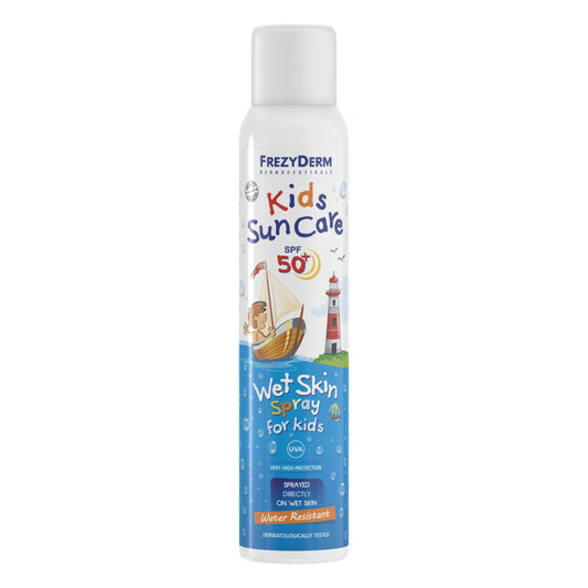 FrezyDerm Sun Care Kids Lotion Wet Skin Spray SPF50+ 200ml
