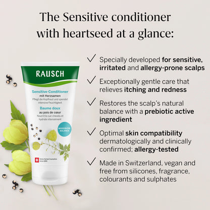 Rausch Irritated Scalp Sensitive Conditioner with Heartseed 150ml