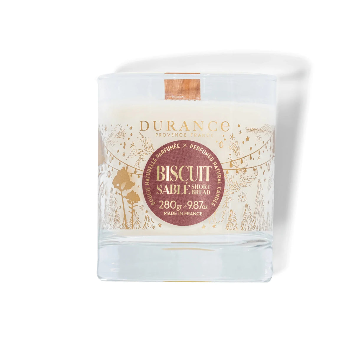 Durance Perfumed Natural Candle 280 gr Shortbread cookie