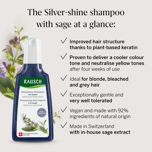 Rausch Silver Shine Rinse Shampoo with sage 200ml