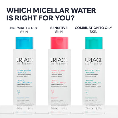 Uriage Micellar Water 500ml – Hydrating Cleanser for Dry Skin