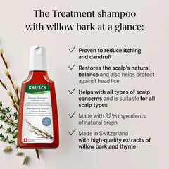 Rausch Scalp & Hair Treatment Shampoo with Willow Bark 200ml