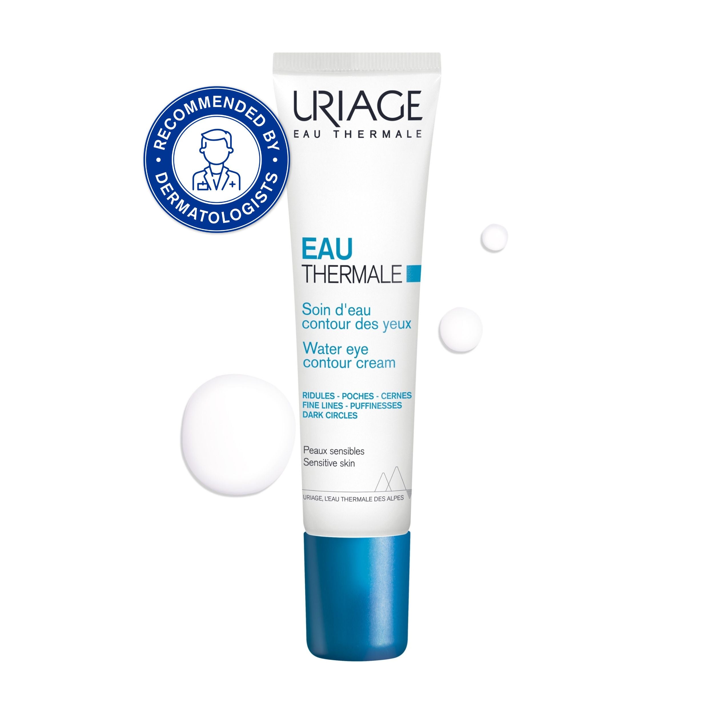 Uriage Eau Thermale eye cream on a white background