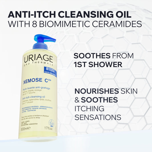 Uriage Xémose  C8+ Anti-Itch Cleansing Oil 200ml – Gentle Cleanser