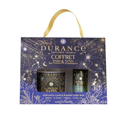 Durance Perfumed candle 180 gr 6.34 oz & Room spray 100 mL 3.3 fl.oz Box Under the Pine