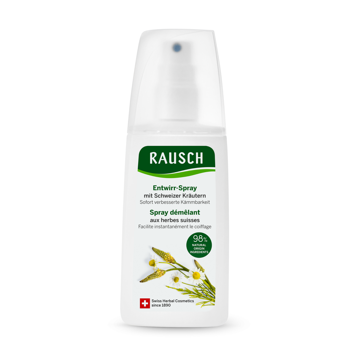 Rausch Swiss Herbal Detangling Spray Conditioner 100ml for Hair Care