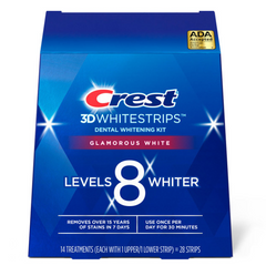 Crest 3DWhitestrips Glamorous White Level 8- 14 Treatments – 24 Strips