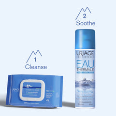 Uriage Baby 1st Water Cleansing Wipes Complete routine