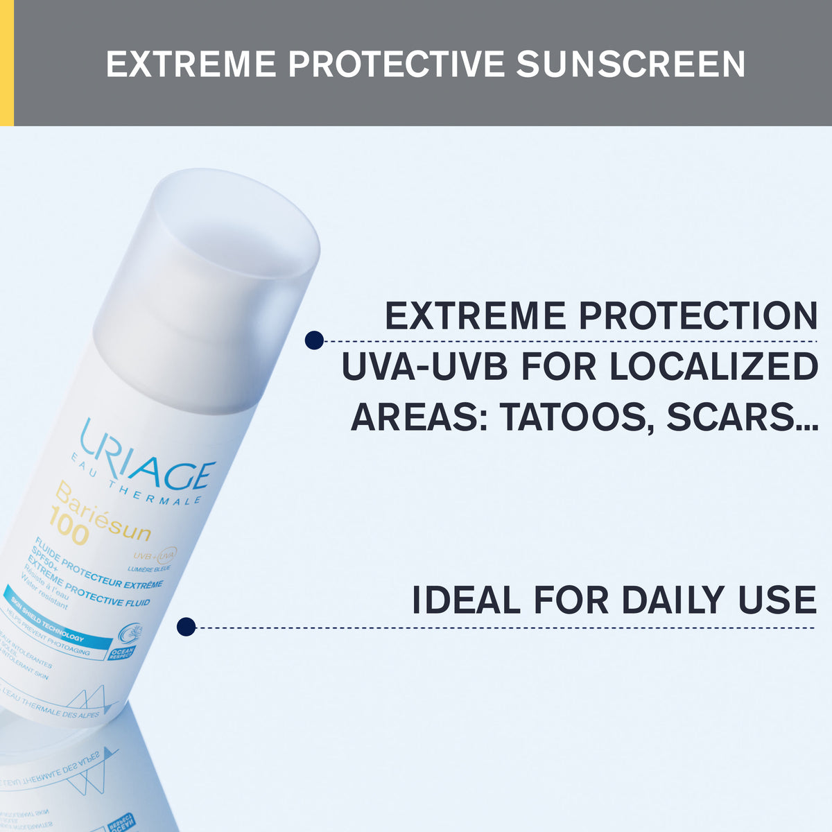 Uriage Bariesun100 Extreme Protective Fluid SPF50+ Extreme Protective Sunscreen