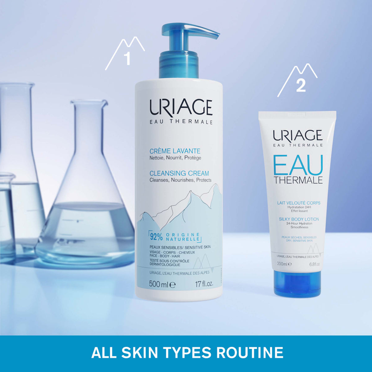 Uriage Cleansing Cream Complete routine