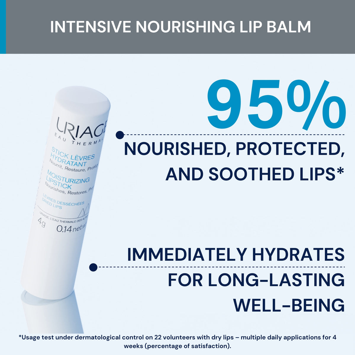 Uriage Eau Thermale Moisturizing Lipstick 4g Dermatological