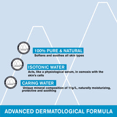 Uriage skincare product description with text on a light blue background
