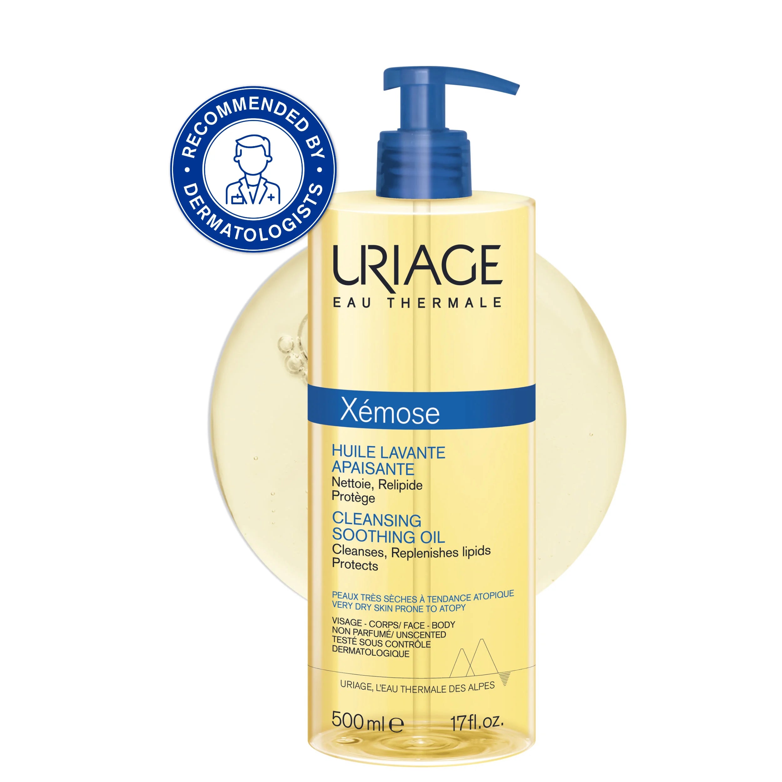 Uriage Xémose Cleansing Soothing Oil 500ml