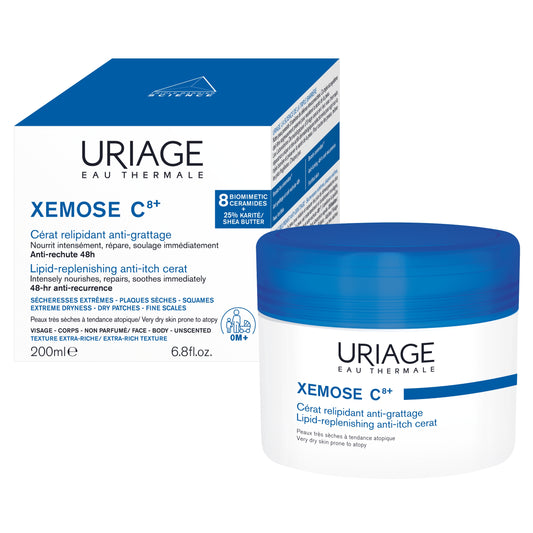 Uriage XEMOSE C8+ LIPID REPLENISHING ANTI-ITCH CERAT 200ml – Intense Relief for Dry Skin