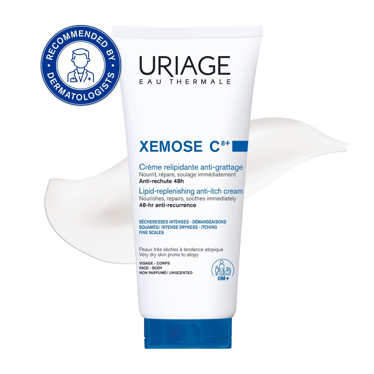 Uriage Xemose C8+ Lipid-Replenishing Anti-Itch Cream 200ml – Itchy Skin Relief