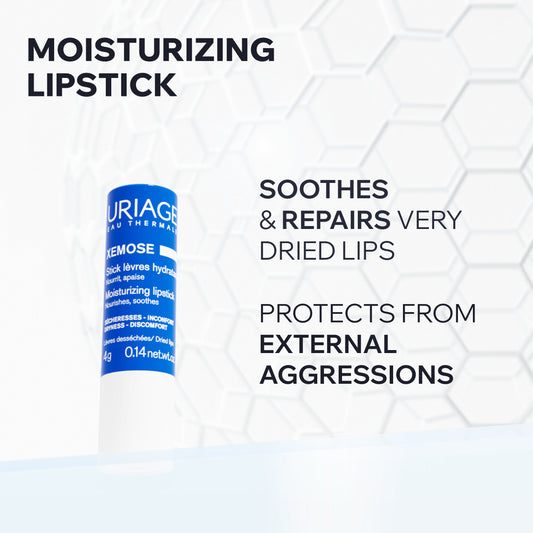 Uriage Xémose C8+ Moisturizing Lipstick 4g – Hydration for Dry Lips
