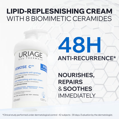 Uriage Xemose C8+ Lipid-Replenishing Anti-Itch Cream 200ml – Itchy Skin Relief