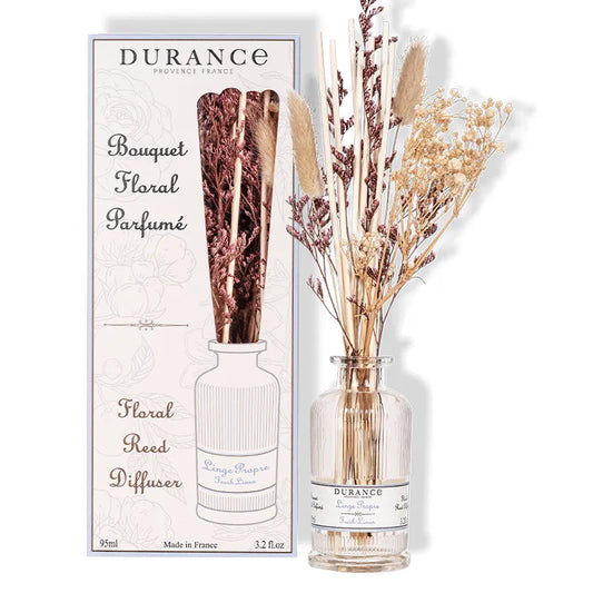 Durance Floral Reed Diffuser Fresh Linen 95 ml