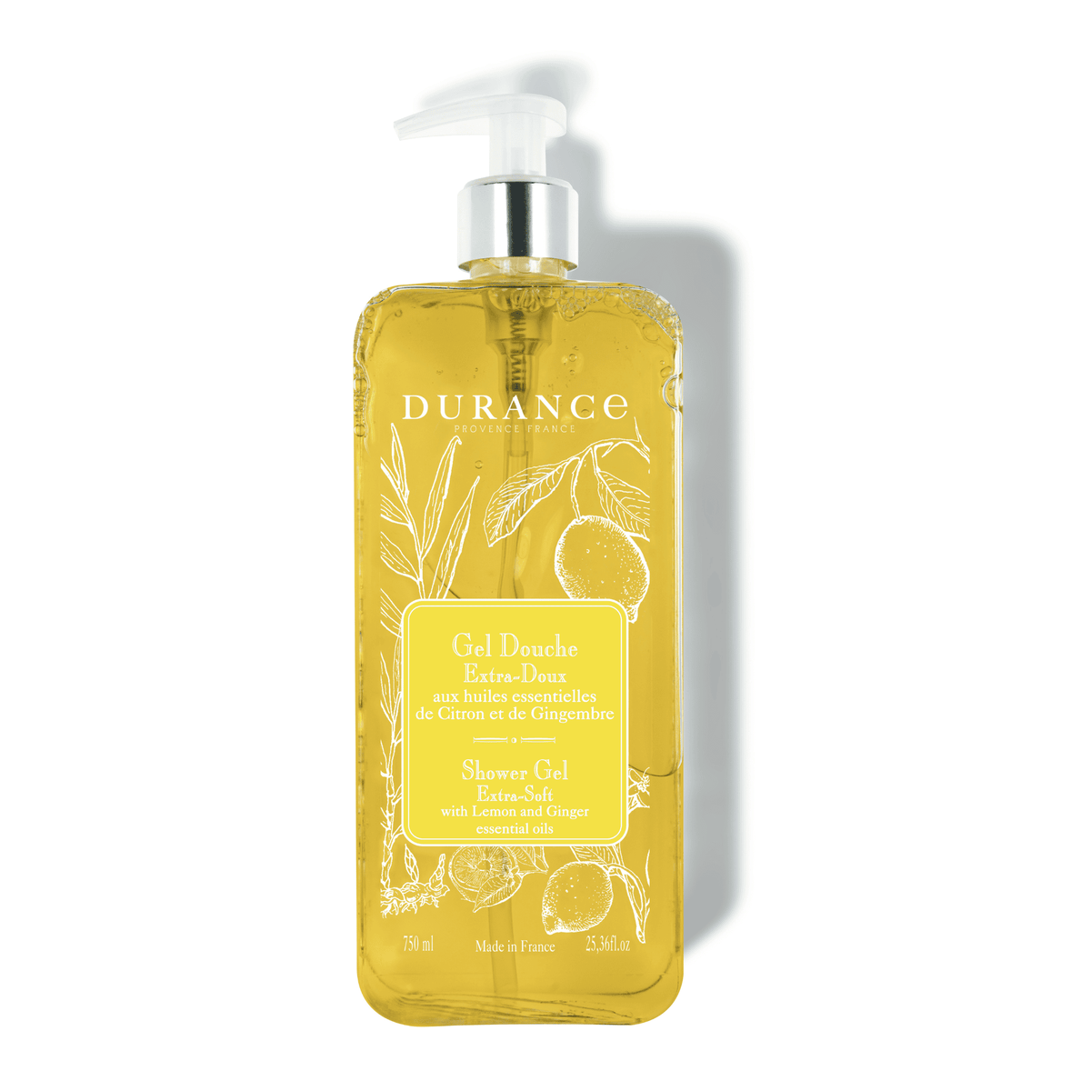 Durance Shower Gel with Lemon-Ginger essential oils 750 ml