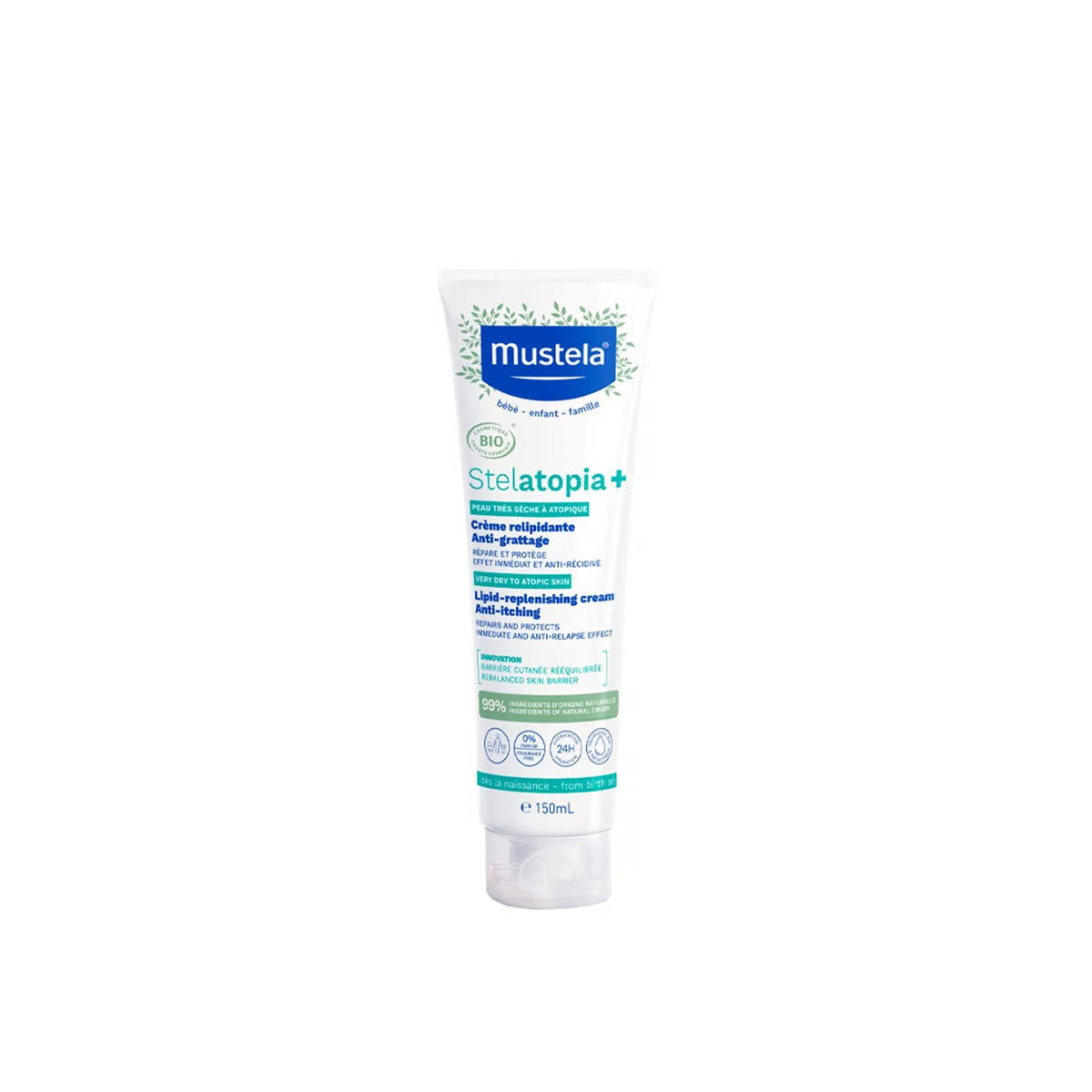 Mustela Stelatopia+ Anti-Itch Lipid-Replenishing Cream for Sensitive Skin